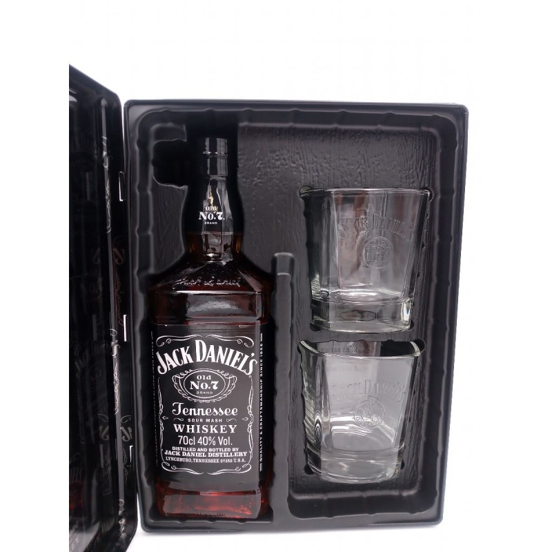 Whisky JACK DANIEL'S Coffret Metal 2 Verres - Achat / Vente Whisky